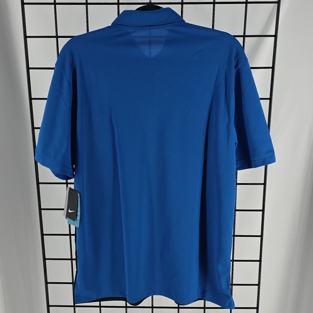 Nike Golf Men's Two-Tone Blue and Black Polo NEW Size M Dri-Fit - Picture 7 of 7
